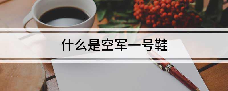 什么是空军一号鞋