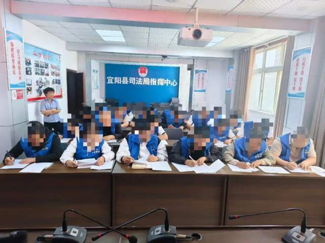 九游app：河南省宜阳县司法局开展入矫教育活动(图1)