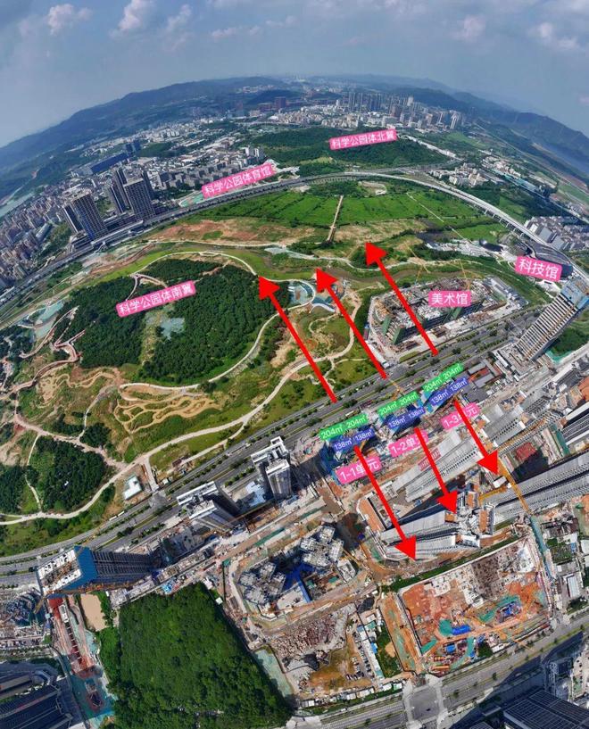 九游app入口：光明科学公园内目前体量最大的新盘、科学公园头排满京华狮山项目(图3)