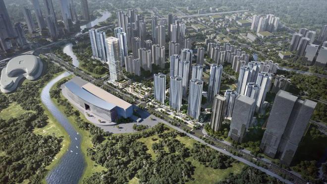 九游app入口：光明科学公园内目前体量最大的新盘、科学公园头排满京华狮山项目(图19)