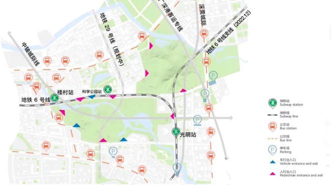九游app入口：光明科学公园内目前体量最大的新盘、科学公园头排满京华狮山项目(图24)