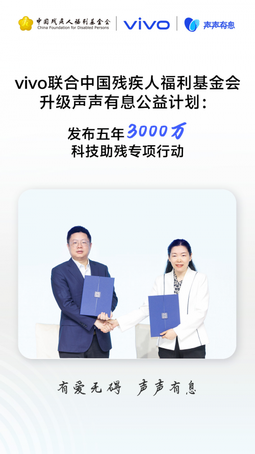声声有息科技普惠：vivo携手残基会启动“科技助残公益项目征集”(图2)