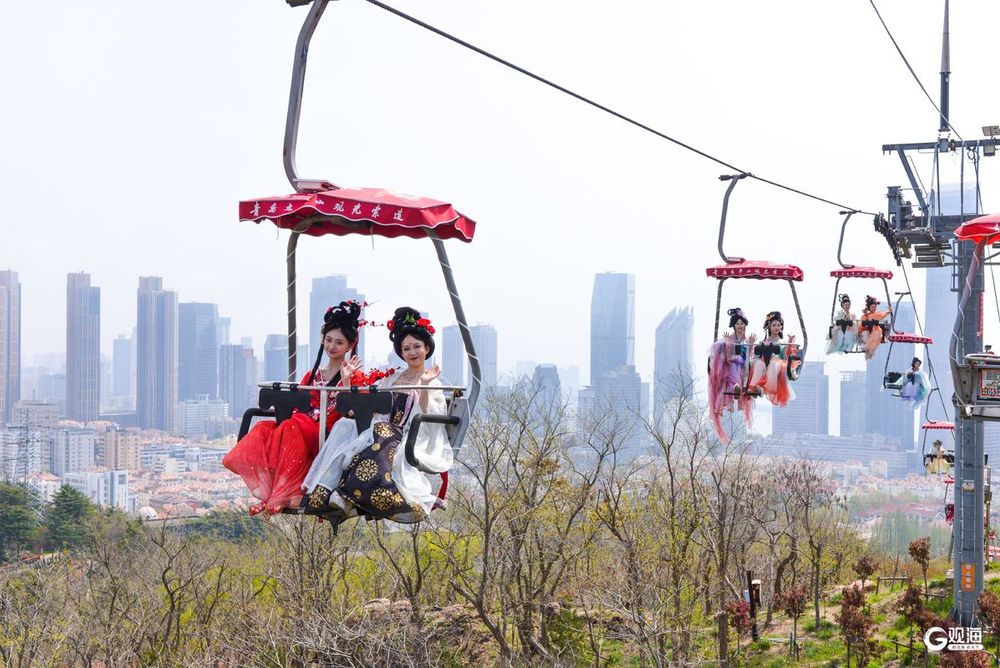 智能科技赋能国潮新风！青岛太平山中央公园变身东方美学T台(图4)